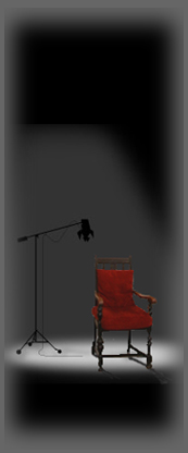 spotlit chair